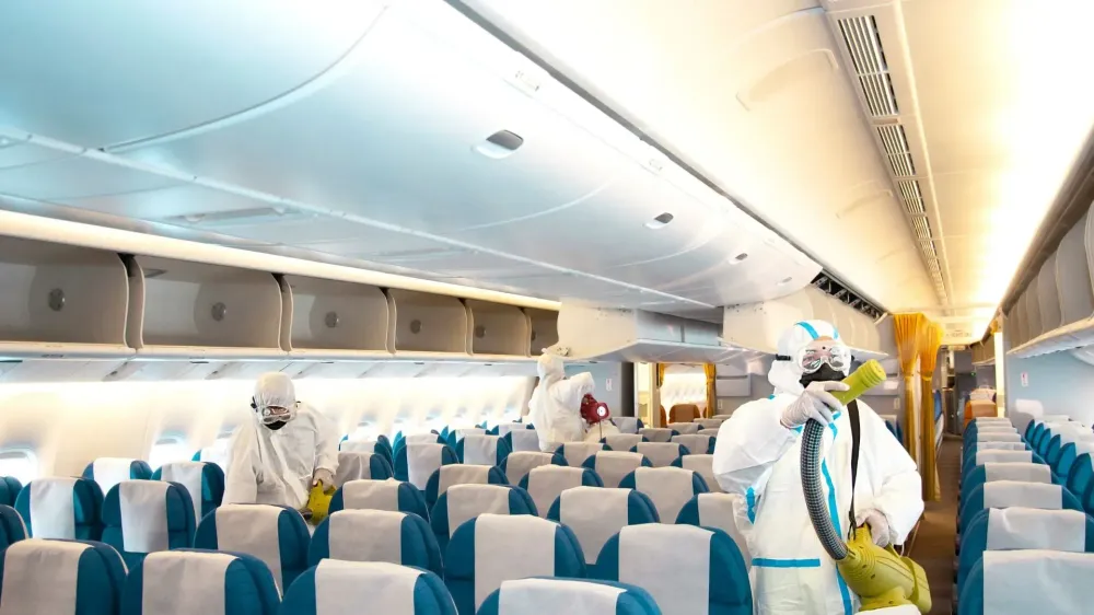 Sanitizing Plane COVID-19